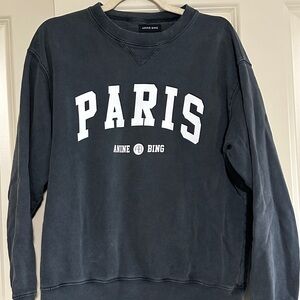 Anine Bing Paris sweatshirt sz medium grey
